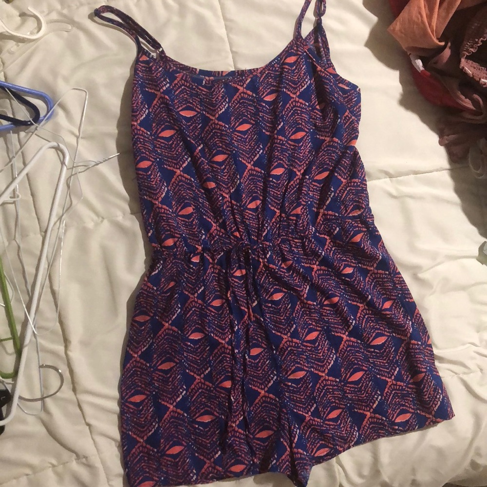 Blue and Pink Romper